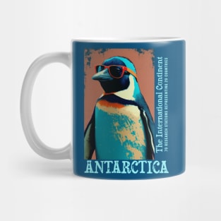 Antarctica Cute Penguin with Glasses Antarctic Science Mug